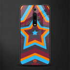 y2k red blue stars glass case for redmi k20 pro image