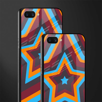 y2k red blue stars glass case for realme c1 image-2