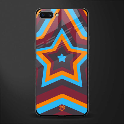 y2k red blue stars glass case for realme c1 image