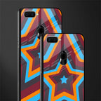 y2k red blue stars glass case for oppo a12 image-2