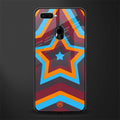 y2k red blue stars glass case for oppo a12 image