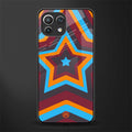y2k red blue stars glass case for mi 11 lite image