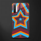y2k red blue stars glass case for realme x2 image