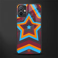 y2k red blue stars glass case for vivo t1 5g image