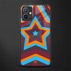 y2k red blue stars glass case for vivo t1 5g image