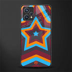 y2k red blue stars glass case for realme 9 pro plus 5g image