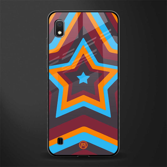 y2k red blue stars glass case for samsung galaxy a10 image