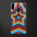 y2k red blue stars glass case for samsung galaxy a20s image