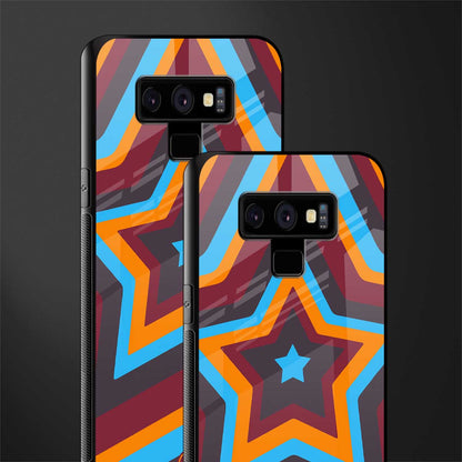 y2k red blue stars glass case for samsung galaxy note 9 image-2