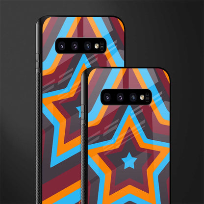 y2k red blue stars glass case for samsung galaxy s10 plus image-2
