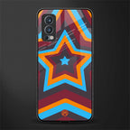 y2k red blue stars glass case for oneplus nord 2 5g image