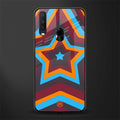 y2k red blue stars glass case for vivo y17 image