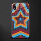 y2k red blue stars glass case for vivo y91i image