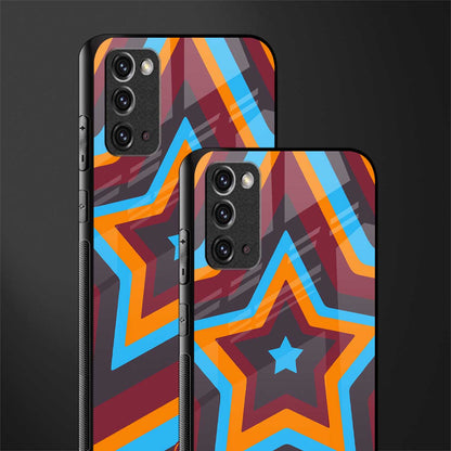 y2k red blue stars glass case for samsung galaxy note 20 image-2