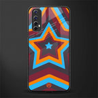 y2k red blue stars glass case for realme narzo 20 pro image