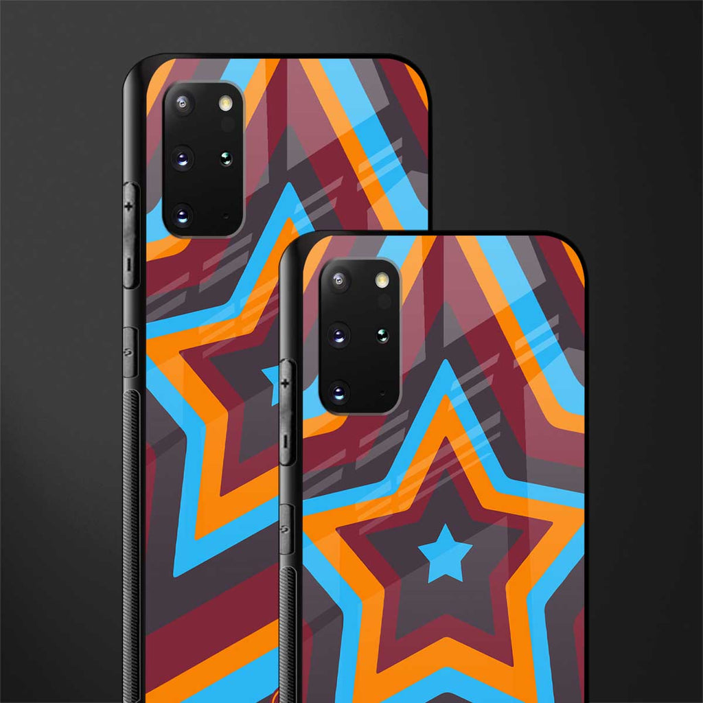 y2k red blue stars glass case for samsung galaxy s20 plus image-2