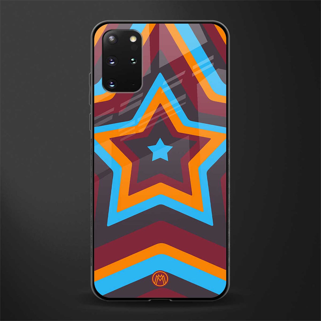 y2k red blue stars glass case for samsung galaxy s20 plus image