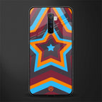 y2k red blue stars glass case for realme x2 pro image