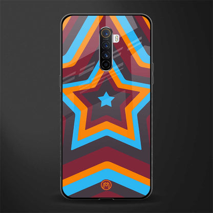 y2k red blue stars glass case for realme x2 pro image