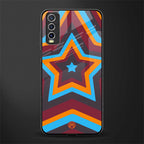 y2k red blue stars glass case for vivo y20i vivo y20t image