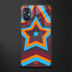 y2k red blue stars glass case for vivo v17 image