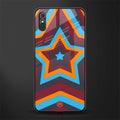 y2k red blue stars glass case for redmi 9a image
