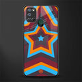 y2k red blue stars glass case for realme 7i image