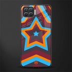 y2k red blue stars glass case for oppo f17 image