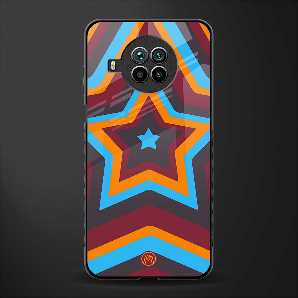 y2k red blue stars glass case for mi 10i image