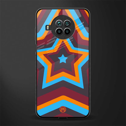 y2k red blue stars glass case for mi 10i image
