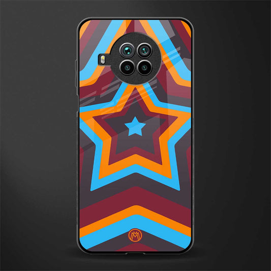 y2k red blue stars glass case for mi 10i image