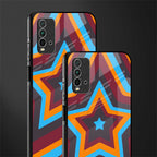 y2k red blue stars glass case for redmi 9 power image-2