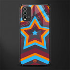 y2k red blue stars glass case for redmi 9 power image