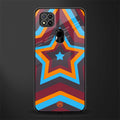 y2k red blue stars glass case for redmi 9 image