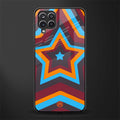 y2k red blue stars glass case for samsung galaxy a12 image
