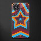 y2k red blue stars glass case for samsung galaxy a12 image