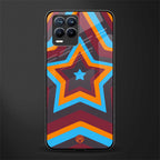 y2k red blue stars glass case for realme 8 4g image