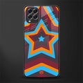 y2k red blue stars glass case for samsung galaxy f62 image