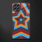 y2k red blue stars glass case for samsung galaxy f62 image