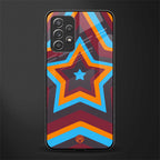 y2k red blue stars glass case for samsung galaxy a72 image
