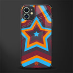 y2k red blue stars glass case for iphone 12 mini image
