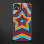 y2k red blue stars glass case for samsung galaxy a22 5g image
