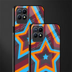 y2k red blue stars glass case for realme 8i image-2