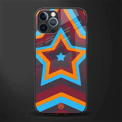 y2k red blue stars glass case for iphone 14 pro max image