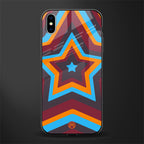 y2k red blue stars glass case for iphone xs max image