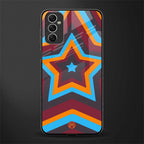 y2k red blue stars glass case for samsung galaxy m52 5g image
