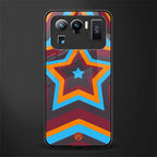 y2k red blue stars glass case for mi 11 ultra 5g image