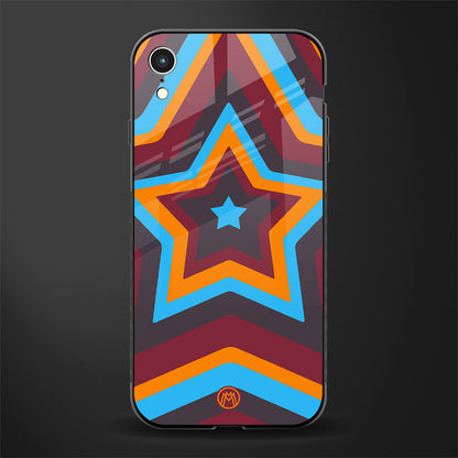 y2k red blue stars glass case for iphone xr image
