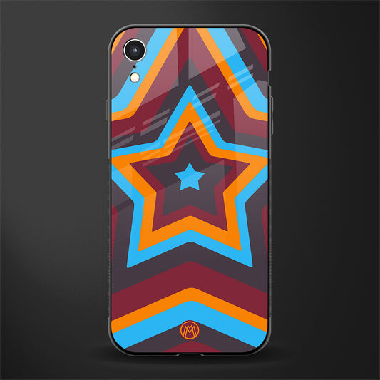 y2k red blue stars glass case for iphone xr image