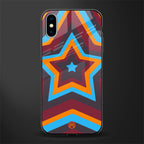 y2k red blue stars glass case for iphone xs image